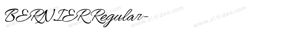BERNIER Regular字体转换